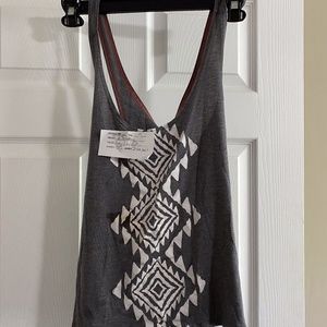 BillaBong Grey / White Halter tank